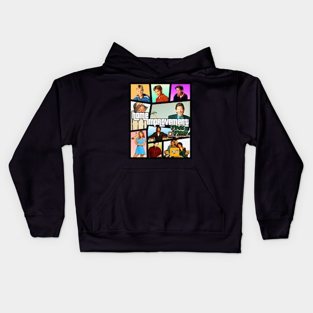 Home Improvement - Grand Theft Auto 5 Style Kids Hoodie by The Badin Boomer